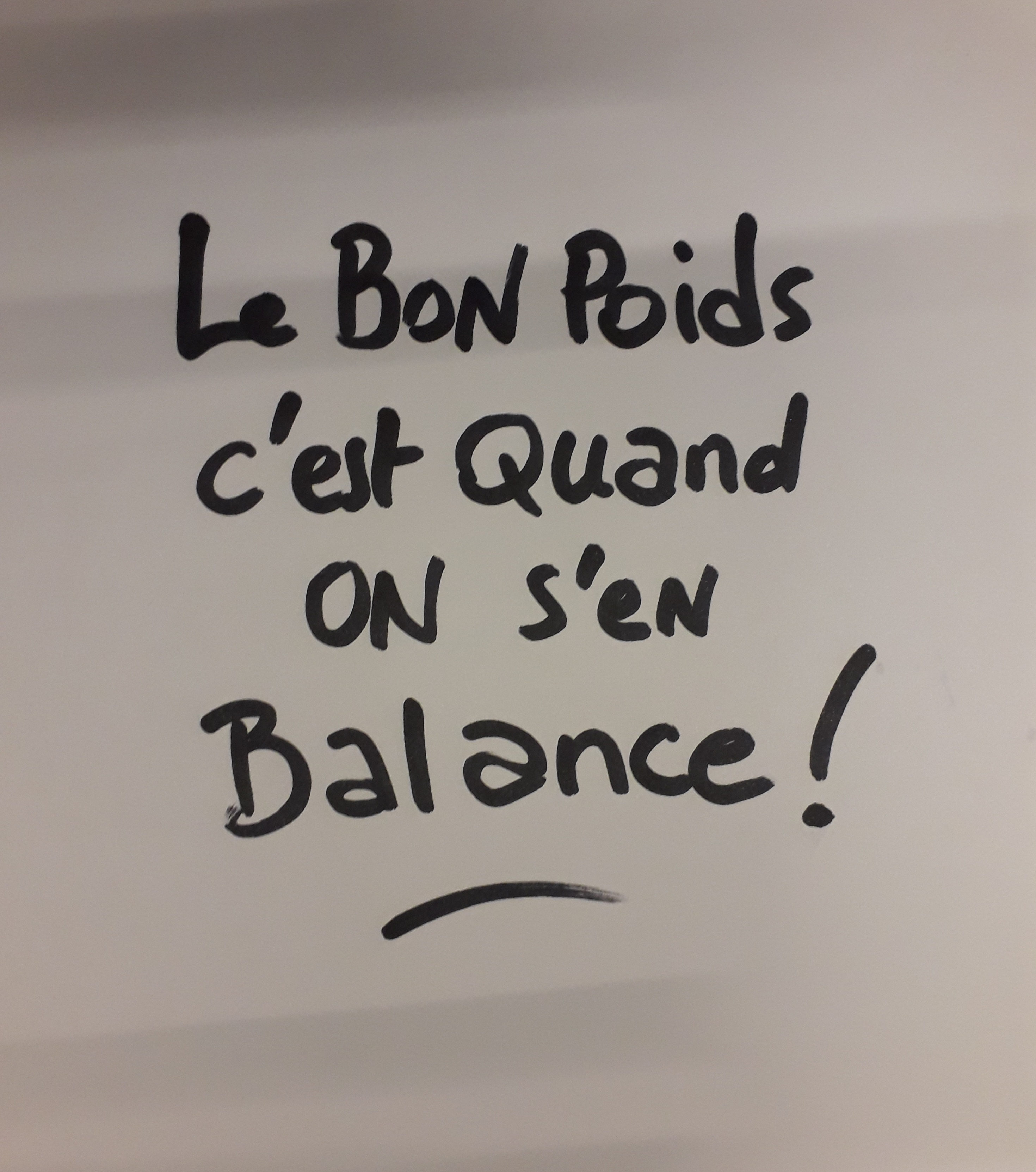 Le bon poids